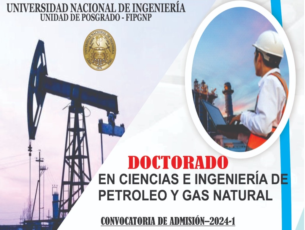 DOCTORADO EN CIENCIAS E INGENIERÍA DE PETRÓLEO Y GAS NATURAL 2024-1